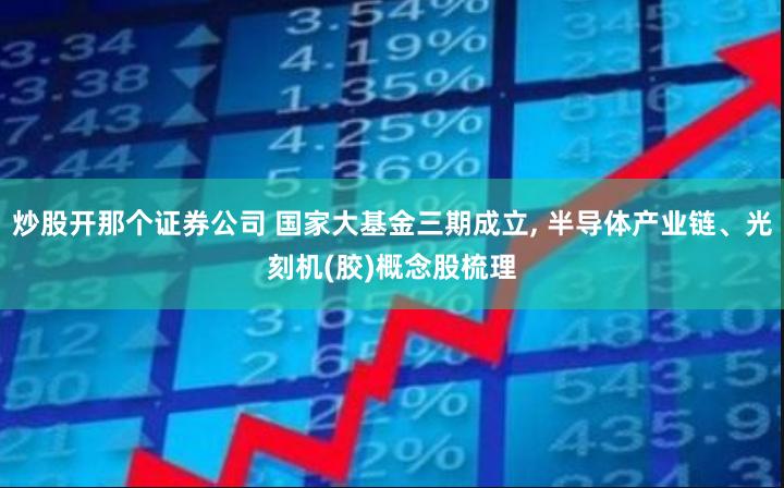 炒股开那个证券公司 国家大基金三期成立, 半导体产业链、光刻机(胶)概念股梳理